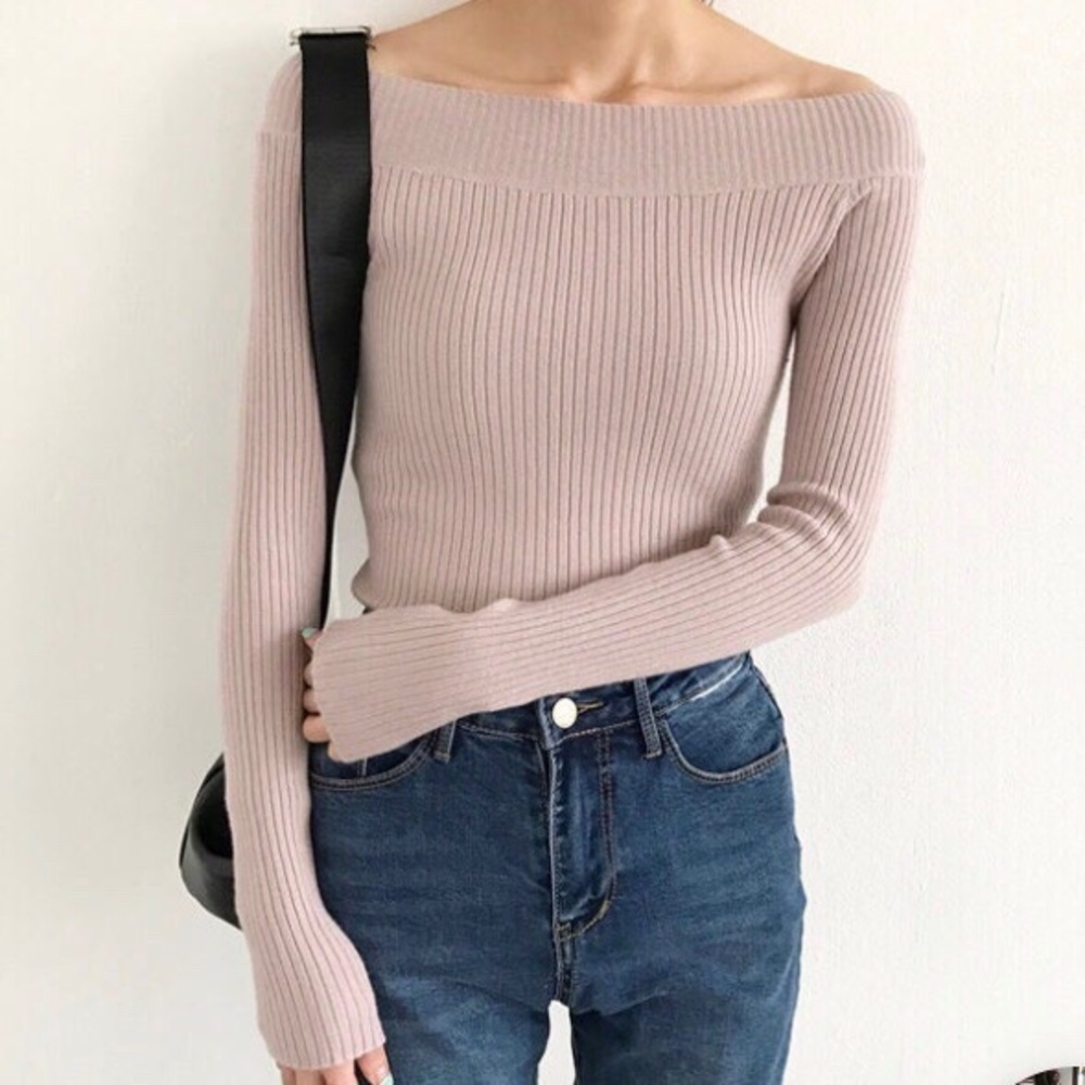 Maybe off the shoulder sweater